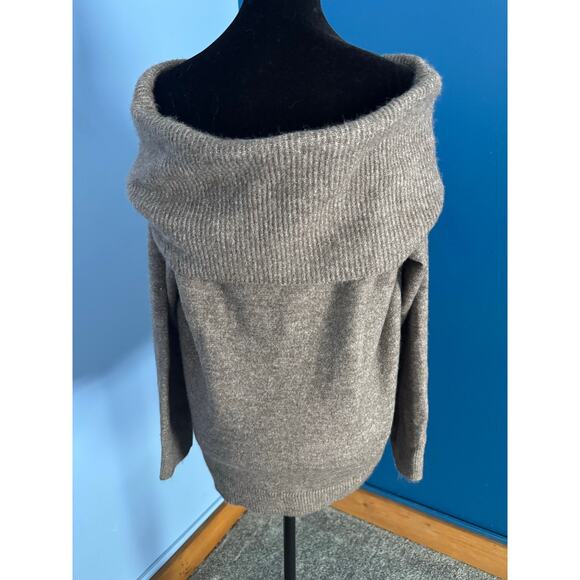 LOFT Outlet Brown Cowl Neck Sweater Size XL Soft Knit Tunic Pullover - Picture 2 of 9